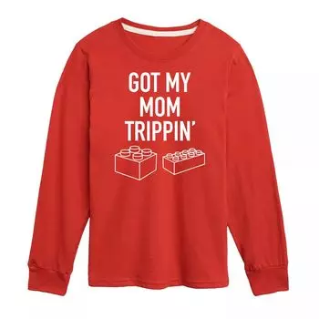 Футболка Lego с рисунком «Got My Mom Trippin» для мальчиков 8–20 лет Licensed Character, красный