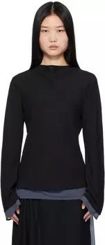 Футболка Leika черно-синяя Holzweiler