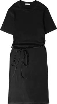 Футболка Lemaire Belted Rib Dress 'Black', черный