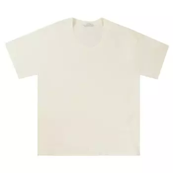 Футболка Lemaire Rib T-Shirt, цвет Light Cream