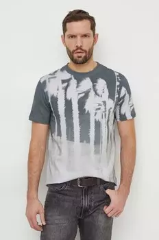 Футболка LEO из хлопка Desigual, зеленый