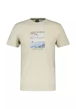 Футболка LERROS "Футболка LERROS с принтом на груди ", бежевый