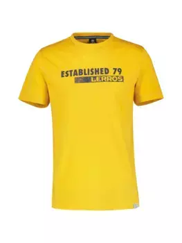 Футболка LERROS "Футболка с логотипом LERROS, однотонная ", цвет Mango