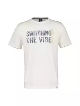 Футболка LERROS "Мужская футболка LERROS с принтом на груди", белый