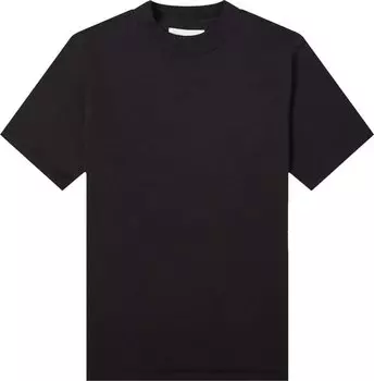 Футболка Les Tien Mock Neck Tee 'Jet Black', черный