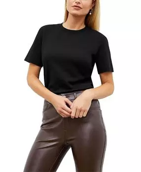 Футболка Leslie из органического хлопка пима M.M.LaFleur, черный