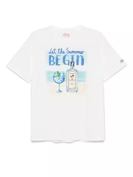Футболка Let the summer Be Gin MC2 Saint Barth, белый