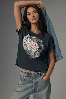 Футболка Letluv Blondie Heart of Glass с рисунком, черный