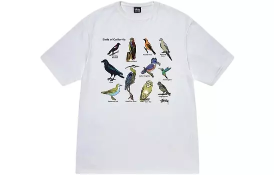 Футболка летней серии SS23 унисекс Stussy, белый