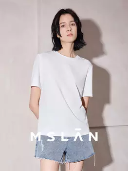 Футболка летняя Mslan в полоску, белый