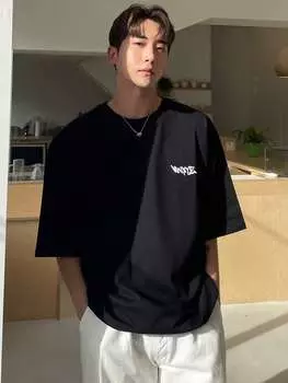 Футболка летняя мужская Dazy с принтом, черный