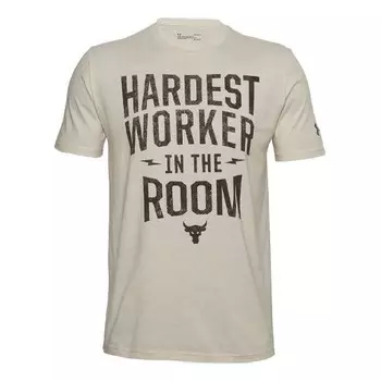 Футболка letter printing johnson training sports male white Under Armour, белый