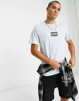 Футболка Levi's с небольшим спортивным логотипом светло-голубого цвета