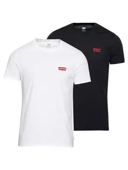 Футболка LEVI'S 2PK CREWNECK GRAPHIC, черный/белый