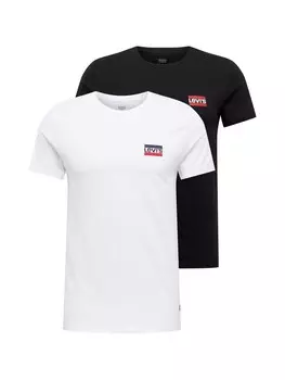 Футболка LEVI'S 2PK CREWNECK GRAPHIC, черный/белый