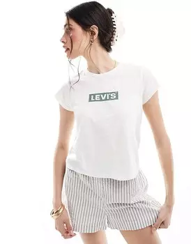 Футболка Levi's – Authentic – цвета Wei=f mit Box-Tab-Logo