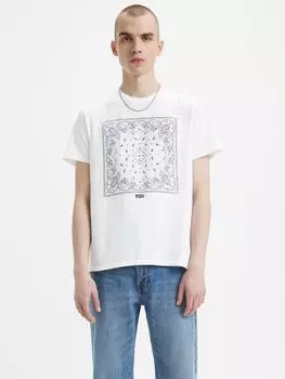 Футболка Levi's Bandana с рисунком, белая