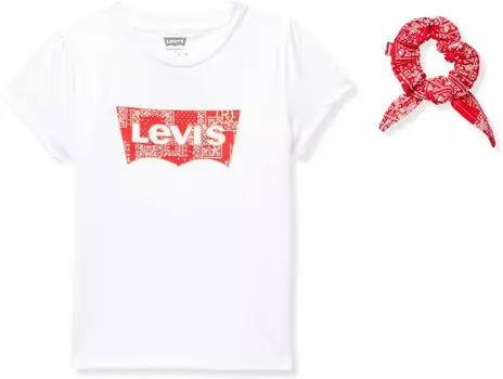 Футболка Levi'S Bandana Tee with Scrunchie, белый
