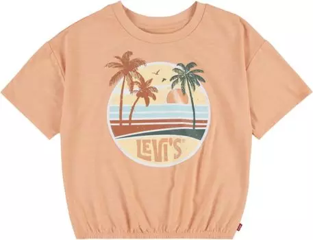 Футболка Levi'S Boxy Cinched Waist Graphic T-Shirt, цвет Coral Sands
