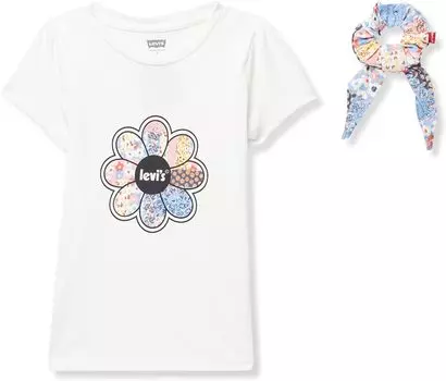Футболка Levi'S Daisy Tee with Scrunchie, цвет White Alyssum