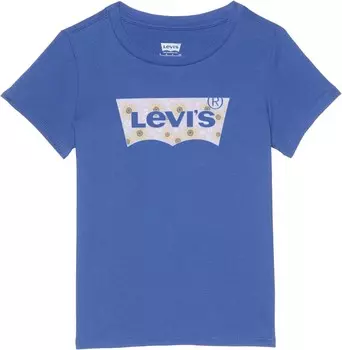 Футболка Levi's Kids Daisy Batwing T-Shirt, цвет Coastal Fjord