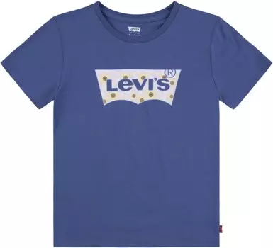 Футболка Levi's Kids Daisy Batwing T-Shirt, цвет Coastal Fjord