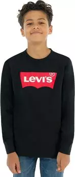 Футболка Levi's Kids Long Sleeve Batwing T-Shirt (Big Kids), черный
