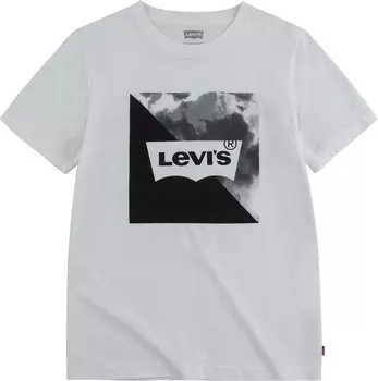 Футболка Levi's Kids Short Sleeve Graphic Tee, белый