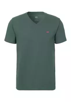 Футболка Levi's "LE ORIGINAL HM VNECK" с вышивкой логотипа, цвет Bistro Green