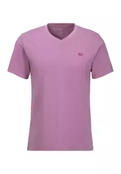 Футболка Levi's "LE ORIGINAL HM VNECK" с вышивкой логотипа, бордовый