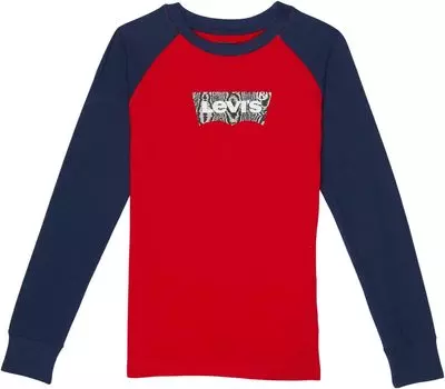 Футболка Levi'S Long Sleeve Baseball T-Shirt, цвет Tomato