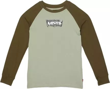 Футболка Levi'S Long Sleeve Baseball T-Shirt, цвет Seagrass
