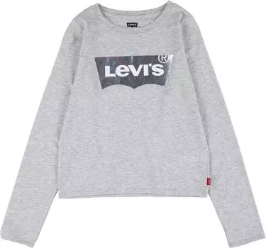 Футболка Levi'S Long Sleeve Batwing Top Tee, цвет Light Gray Heather