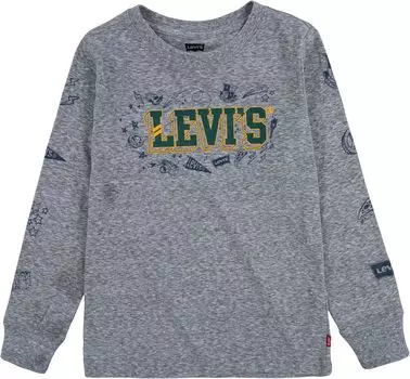 Футболка Levi'S Long Sleeve Graphic T-Shirt, цвет Gargoyle Cloud Heather