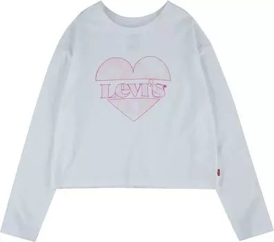 Футболка Levi'S Long Sleeve High-Rise Graphic T-Shirt, белый