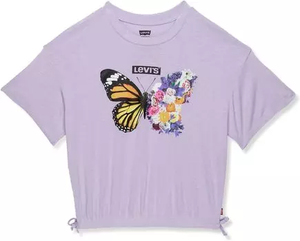 Футболка Levi'S Meet & Greet Cinched Top Tee, цвет Purple Rose
