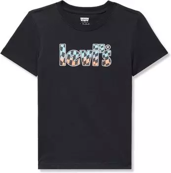 Футболка Levi'S Ombre Checkered Poster Tee, черный