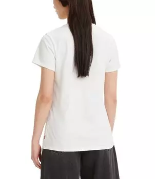 Футболка Levi's Perfect Poppy Fields с рисунком, белый