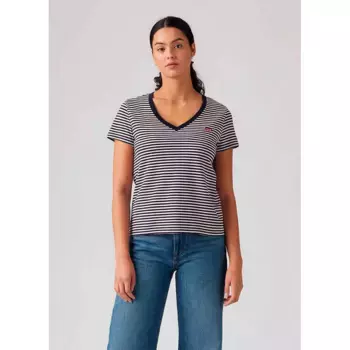 Футболка Levi's Perfect short sleeve v neck, синий
