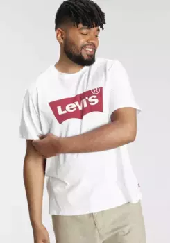 Футболка Levi's Plus "LE B&T BIG GRAPHIC TEE" с логотипом спереди, белый