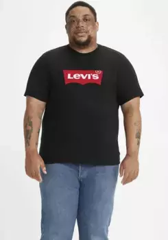 Футболка Levi's Plus "LE B&T BIG GRAPHIC TEE" с логотипом спереди, черный