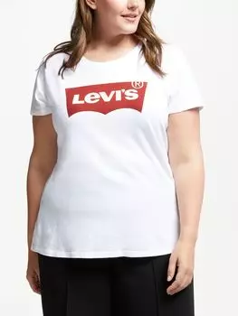 Футболка Levi's Plus The Perfect, белая летучая мышь
