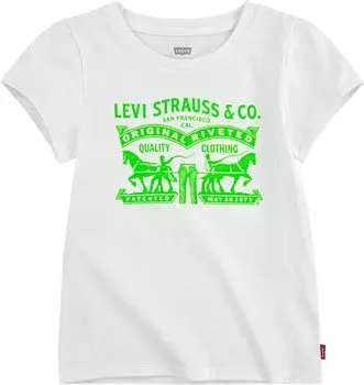 Футболка Levi'S Short Sleeve Baby Tee Shirt, цвет Bright Green