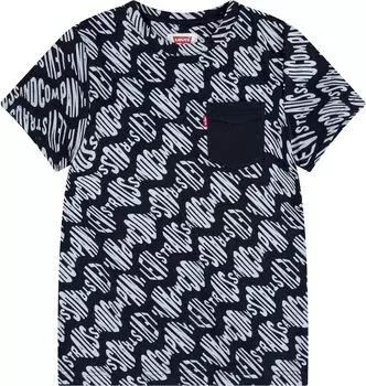 Футболка Levi'S Short Sleeve Printed Tee Shirt, черный