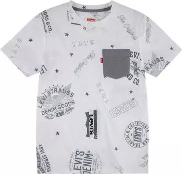 Футболка Levi'S Short Sleeve Printed Tee Shirt, белый