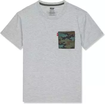 Футболка Levi'S Stay Loose Camo Pocket Tee, цвет Light Gray Heather