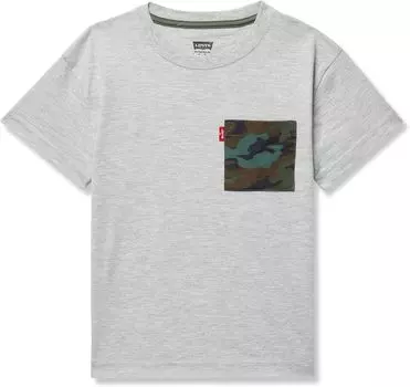 Футболка Levi'S Stay Loose Camo Pocket Tee, цвет Light Gray Heather