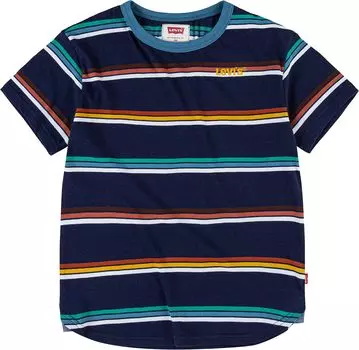 Футболка Levi'S Striped Ringer Tee Shirt, цвет Peacoat