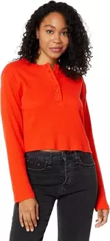 Футболка Levi's Womens Sunbloom Henley, цвет Burnt Orange