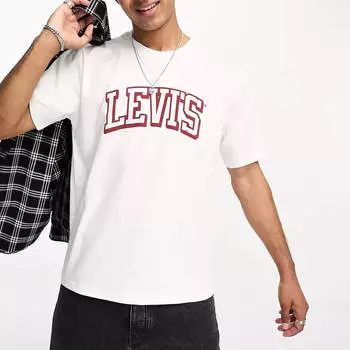 Футболка Levi's x Asos Exclusive With Collegiate Logo, белый